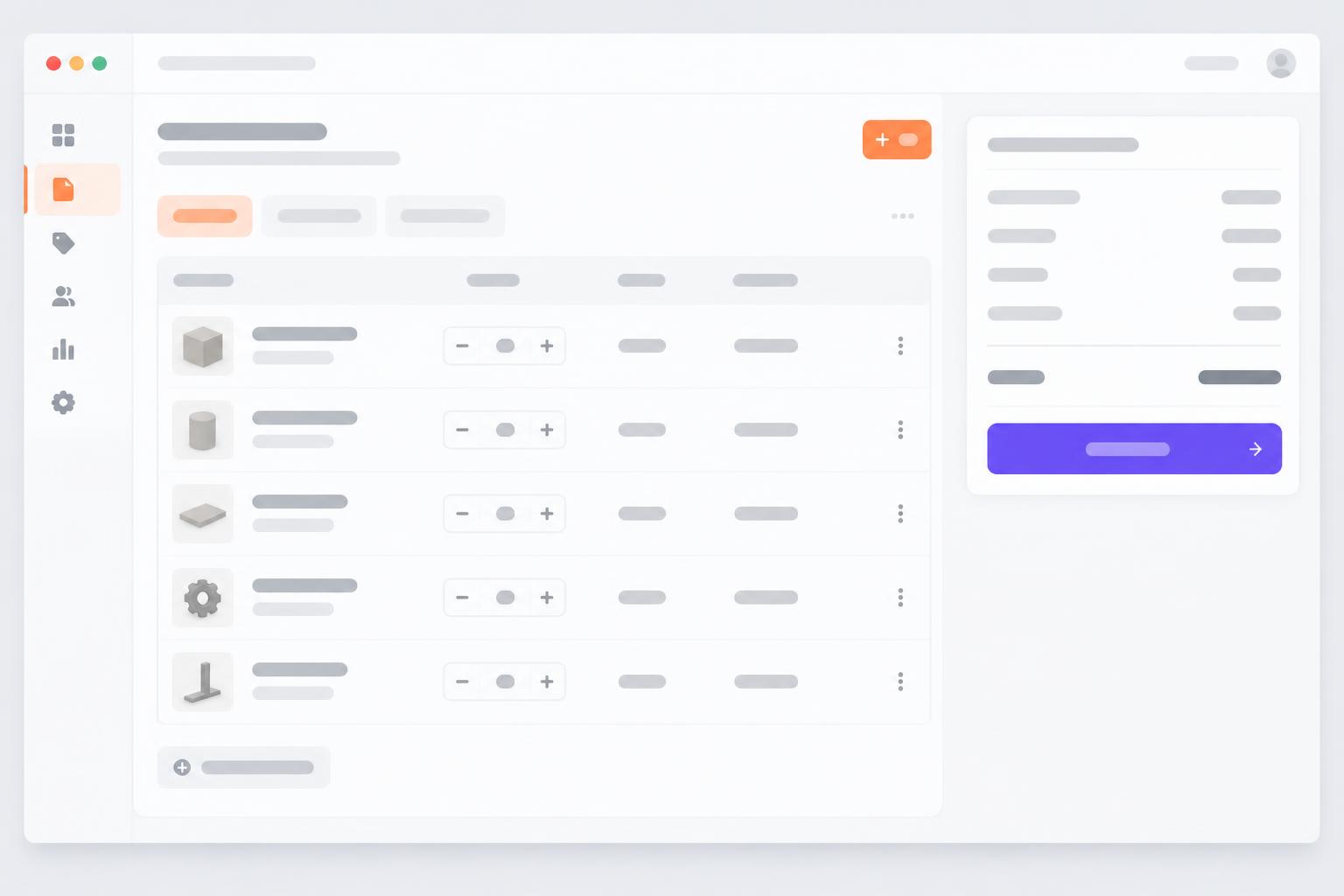 Example dashboard tracking jobs and work orders from request to invoice